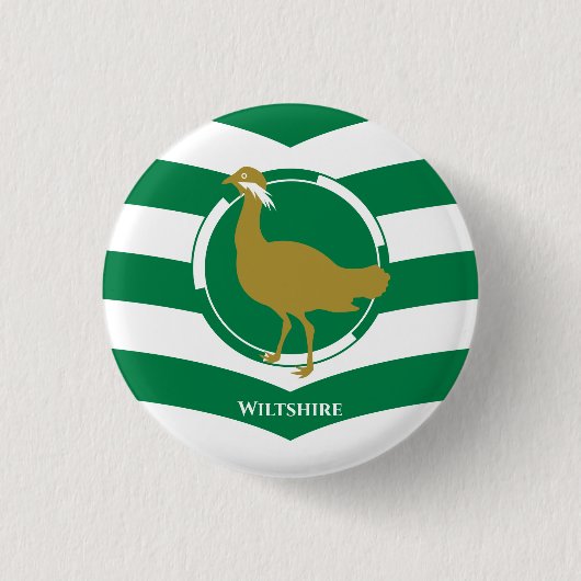 Flagge von Wiltshire - ENGLAND Button (Vorderseite)