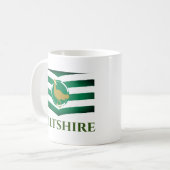 Flagge von Wiltshire - ENGLAND Kaffeetasse (Vorderseite Links)