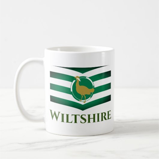 Flagge von Wiltshire - ENGLAND Kaffeetasse (Links)