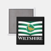 Flagge von Wiltshire - ENGLAND Magnet (Vorderseite/Rückseite)