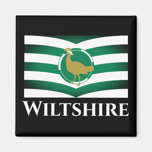 Flagge von Wiltshire - ENGLAND Magnet (Vorne)