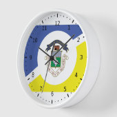 Flagge von Winnipeg, Manitoba Acrylmauer Uhr (Winkel)