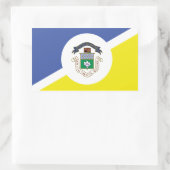 Flagge von Winnipeg, Manitoba-Aufkleber für das Re Rechteckiger Aufkleber (Tasche)