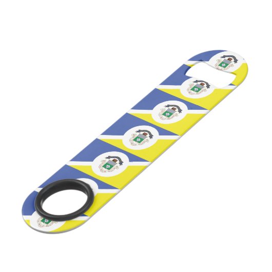 Flagge von Winnipeg, Manitoba-Bar-Schlüssel Speed Flaschenöffner (Vorderseite Schrägansicht)