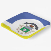 Flagge von Winnipeg, Manitoba Pappteller (Gewinkelt)