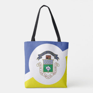 Flagge von Winnipeg, Manitoba Tote Tag Tasche