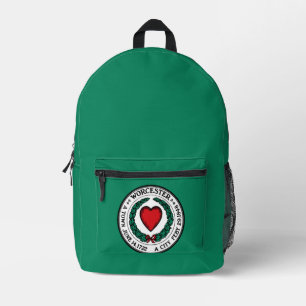 Flagge von Worcester, Massachusetts Bedruckter Rucksack