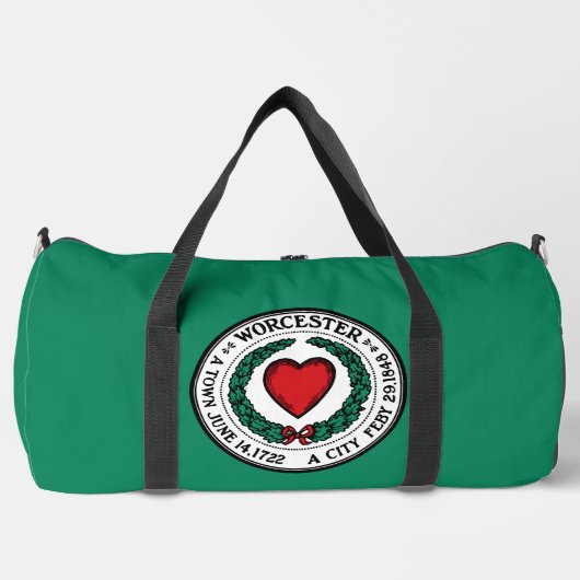 Flagge von Worcester, Massachusetts Charm Duffle Bag (Vorderseite)