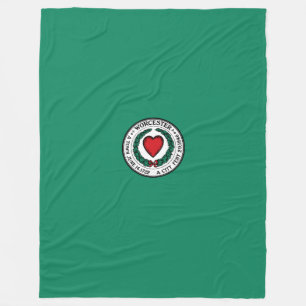 Flagge von Worcester, Massachusetts Fleece-Decke Fleecedecke