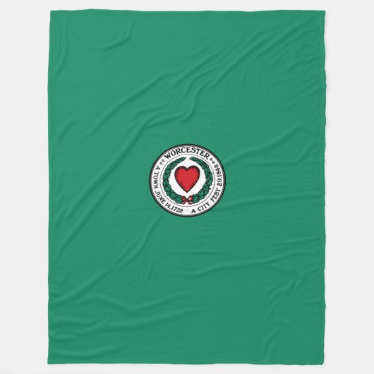 Flagge von Worcester, Massachusetts Fleece-Decke Fleecedecke (Vorderseite)