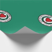Flagge von Worcester, Massachusetts  Geschenkpapier (Ecke)