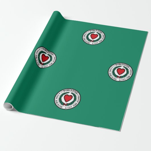 Flagge von Worcester, Massachusetts  Geschenkpapier (Ungerollt)