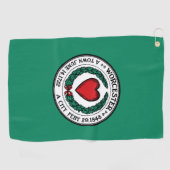 Flagge von Worcester, Massachusetts Golfhandtuch (Horizontal)