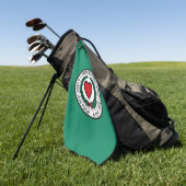 Flagge von Worcester, Massachusetts Golfhandtuch (Gras)