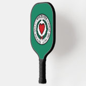 Flagge von Worcester, Massachusetts Pickleball Schläger (Links)