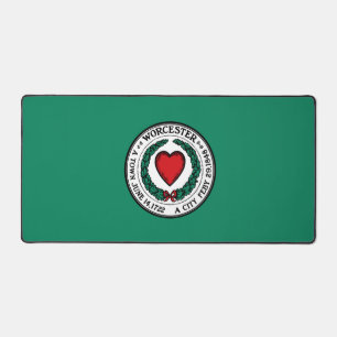 Flagge von Worcester, Massachusetts Schreibtischunterlage
