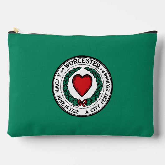 Flagge von Worcester, Massachusetts Zubehörtasche (Vorderseite)