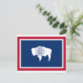 Flagge von Wyoming Postkarte (Stehend Vorderseite)
