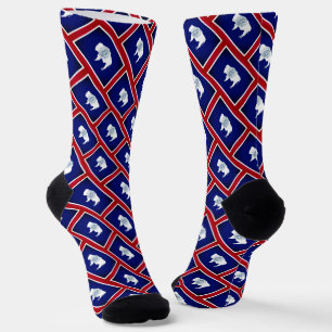 Flagge von Wyoming Socken