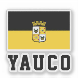 Flagge von Yauco, Puerto Rico Aufkleber