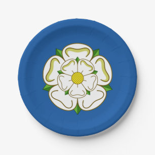 Flagge von Yorkshire Athletic Headband Pappteller