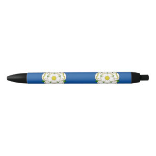 Flagge von Yorkshire Black Ink Pen Kugelschreiber