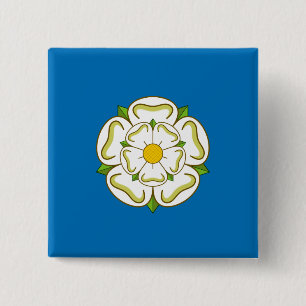 Flagge von Yorkshire (englischer Landkreis) Button