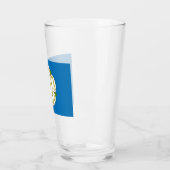 Flagge von Yorkshire (englischer Landkreis) Glas (Links)