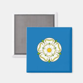 Flagge von Yorkshire (englischer Landkreis) Magnet (Vorderseite/Rückseite)