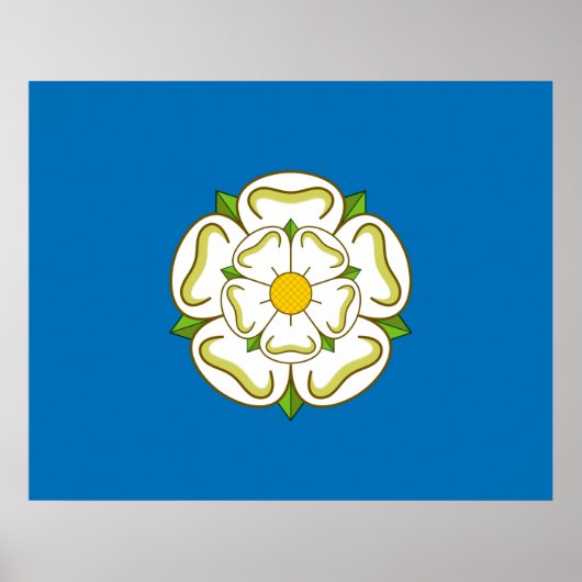 Flagge von Yorkshire (englischer Landkreis) Poster (Vorne)