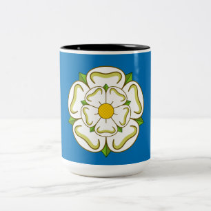 Flagge von Yorkshire (englischer Landkreis) Zweifarbige Tasse