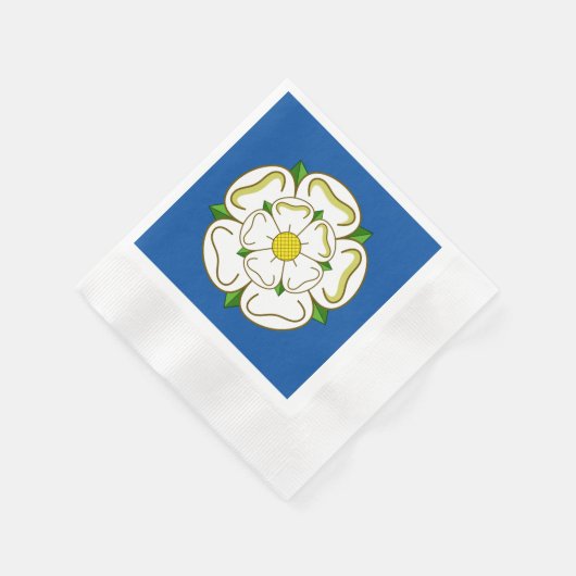 Flagge von Yorkshire Napkins Serviette (Ecke)