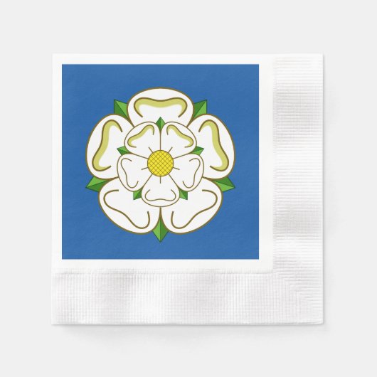 Flagge von Yorkshire Napkins Serviette (Vorderseite)