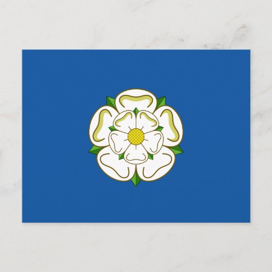Flagge von Yorkshire Postcard Postkarte (Vorderseite)