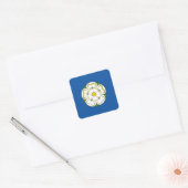 Flagge von Yorkshire Quadratischer Aufkleber (Umschlag)
