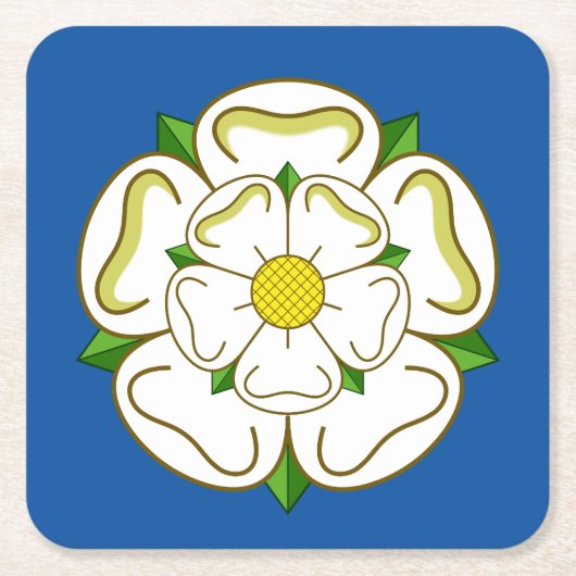Flagge von Yorkshire Rechteckiger Pappuntersetzer (Vorderseite)