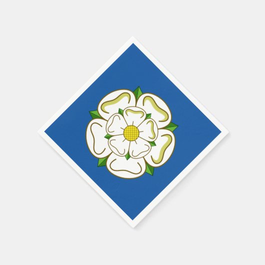 Flagge von Yorkshire Serviette (Ecke)