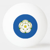 Flagge von Yorkshire Tischtennisball (Rückseite)