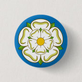 Flagge von Yorkshire (UK) Button (Vorderseite)