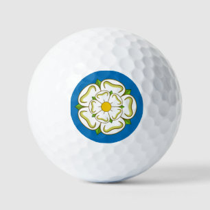Flagge von Yorkshire (UK) Golfball