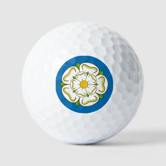 Flagge von Yorkshire (UK) Golfball (Vorderseite)