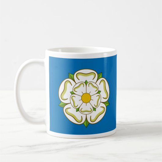 Flagge von Yorkshire (UK) Kaffeetasse (Links)