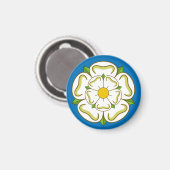 Flagge von Yorkshire (UK) Magnet (Vorderseite/Rückseite)