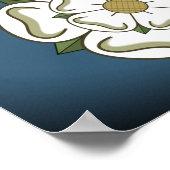 Flagge von Yorkshire (UK) Poster (Ecke)