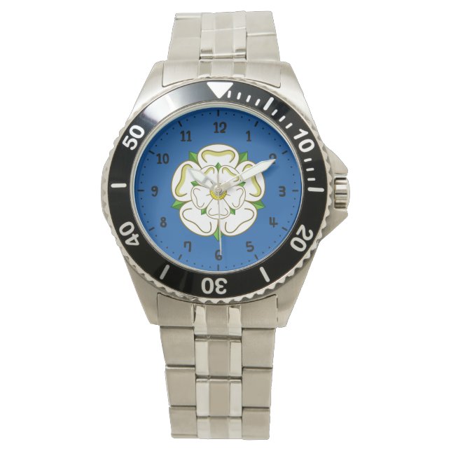Flagge von Yorkshire Watch Armbanduhr (Vorderseite)