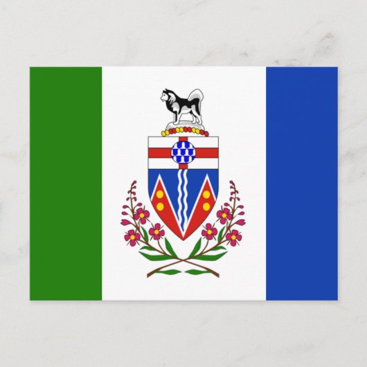 Flagge von Yukon, Kanada Postkarte (Vorderseite)