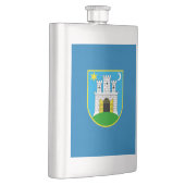 Flagge von Zagreb, Flasche Kroatien Flachmann (Rechts)