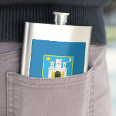 Flagge von Zagreb, Flasche Kroatien Flachmann (Beispiel)