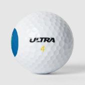 Flagge von Zagreb, Kroatien Golf Balls Golfball (Logo)