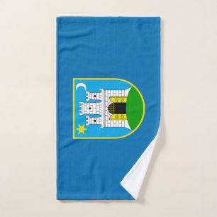 Flagge von Zagreb, Kroatien Handtuch